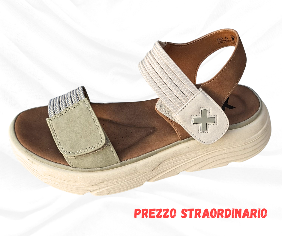 Sandalo comodo con doppio stretch xti numero 38