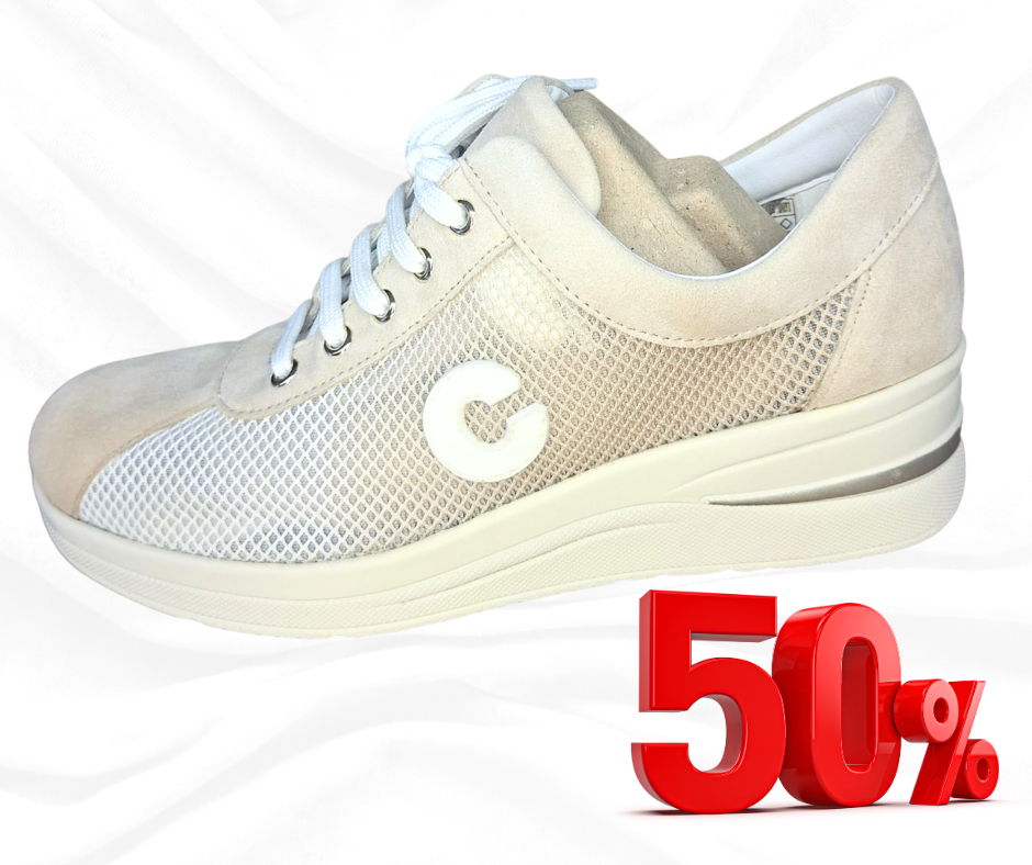 Sacrpa chiusa con lacci CINZIA SOFT IV0923492 ivory