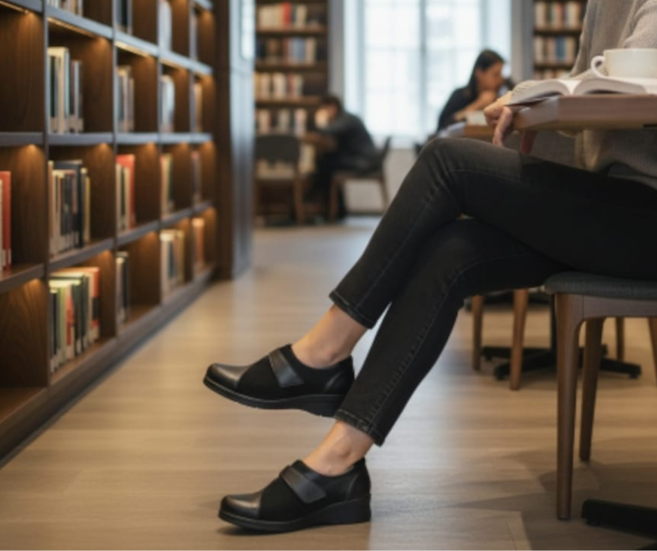 COMFORT CLASS 8104 NEGRO scarpa comoda donna con stretc predisposta per plantari Calzature Moda Comoda