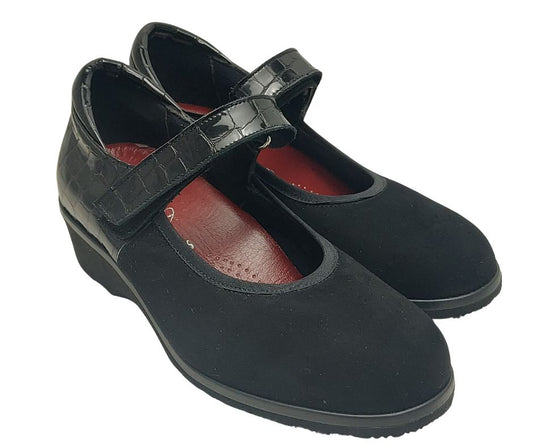 MARAL R001 CAM NERO scarpa molto comoda con cinturino stretch predisposta per plantari