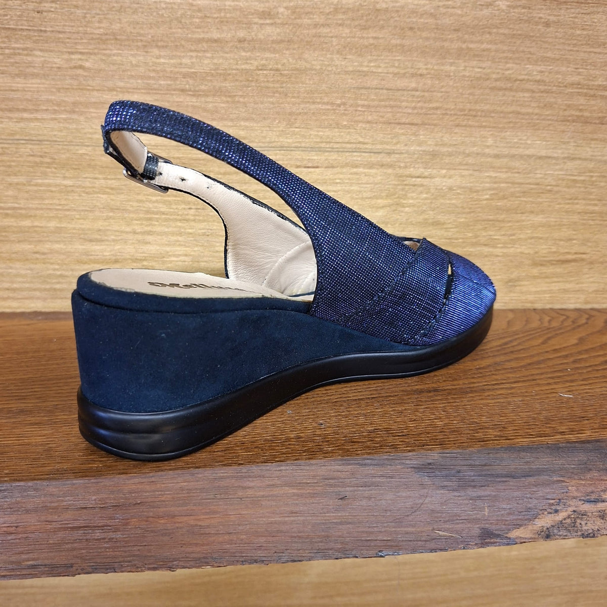 Sandalo con zeppa Melluso R80339 BLU