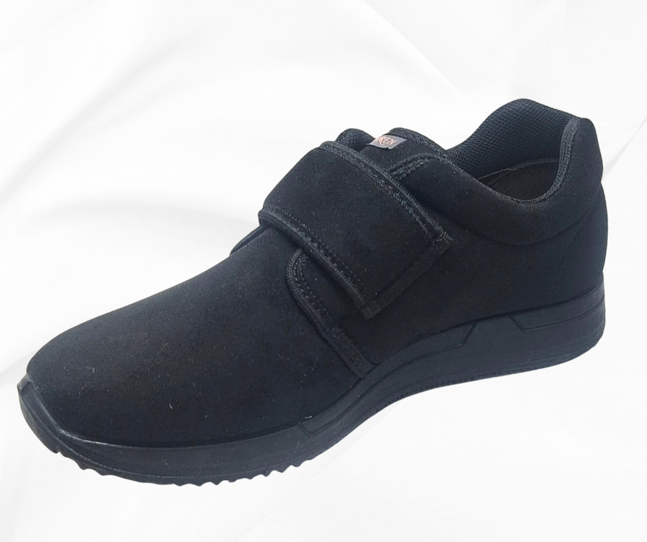 LOREnN 88586 NERO scarpa in tessuto elasticizzato con stretch