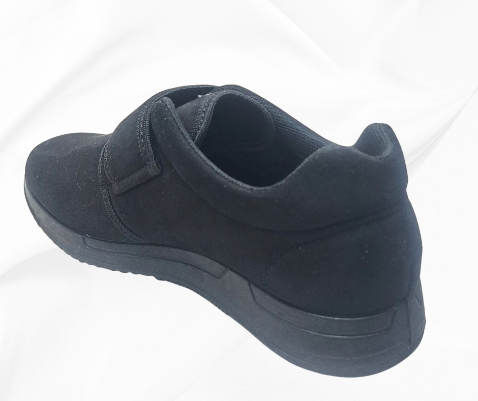 LOREnN 88586 NERO scarpa in tessuto elasticizzato con stretch