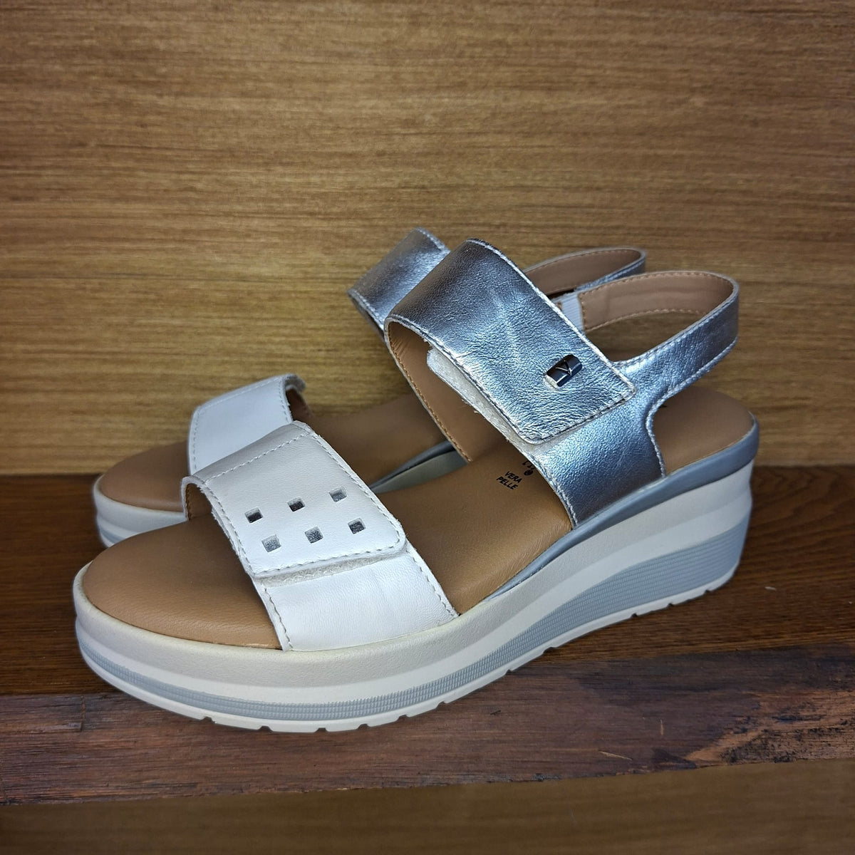 Sandalo comodo Valleverde VGI322W bianco