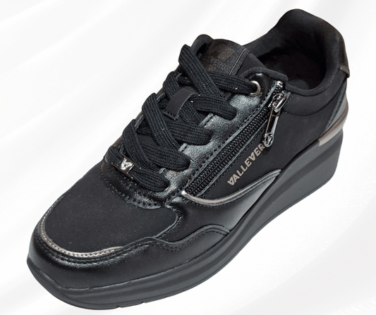 Scarpa donna con lacci VVCA521R nero