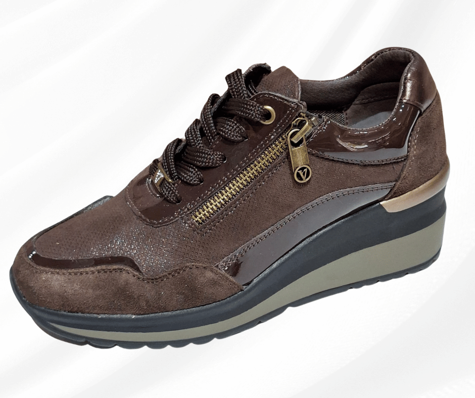 Scarpa donna con lacci VVCA554W moro