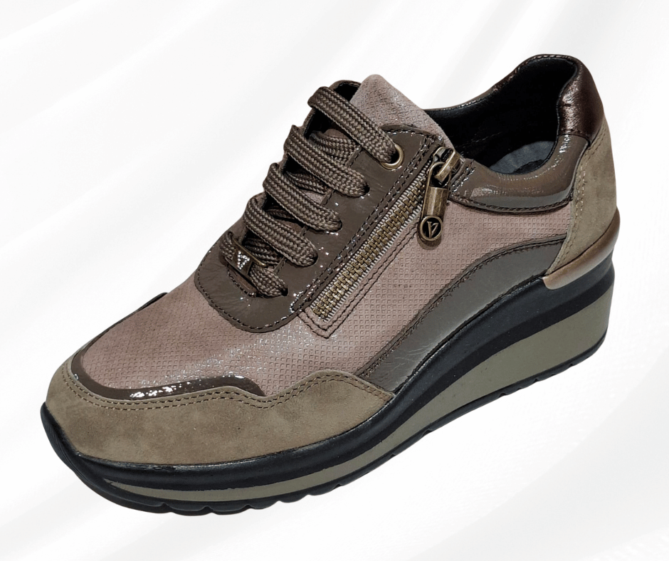 Scarpa donna con lacci VVCW554W visone