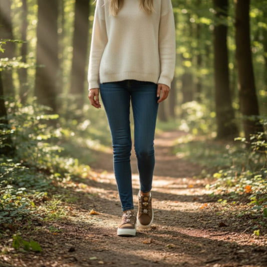 Gold&Gold GB879 MARRONE sneaker donna con lacci