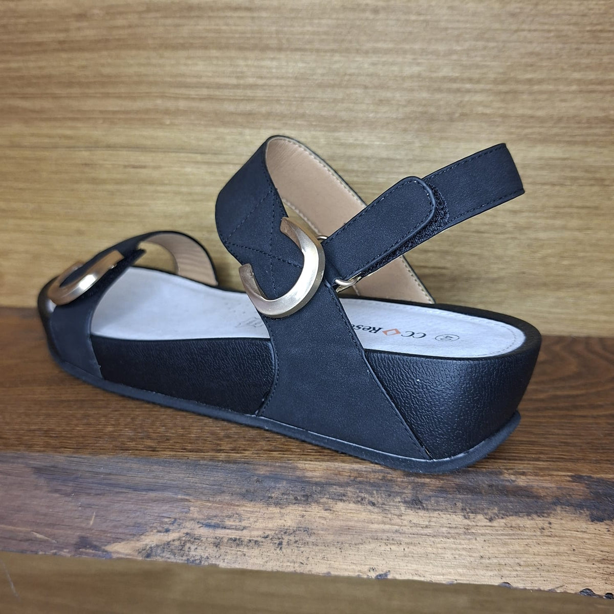 Sandalo molto comodo con triplo stretch CC Resort Finnegan Black