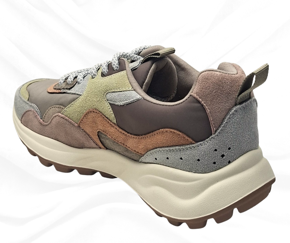 Gold&Gold GB1000 verde sneaker donna con lacci