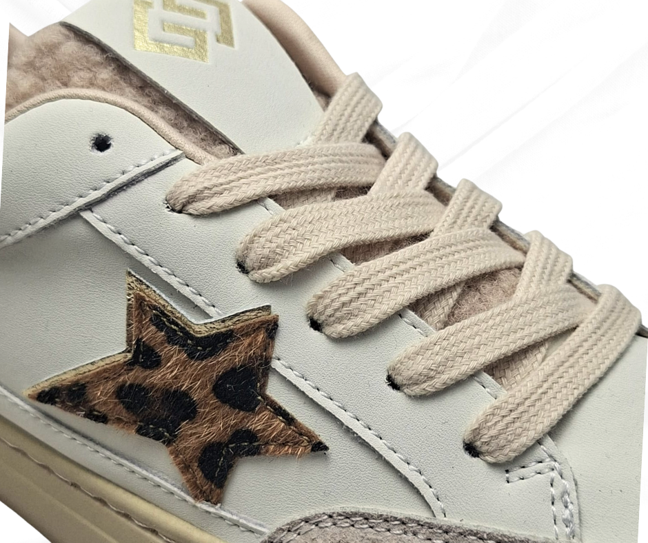 Gold&Gold GB1008 BIANCO sneaker donna con lacci
