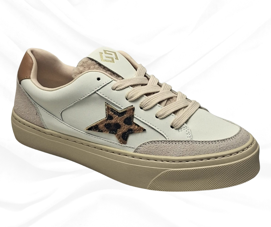 Gold&Gold GB1008 BIANCO sneaker donna con lacci