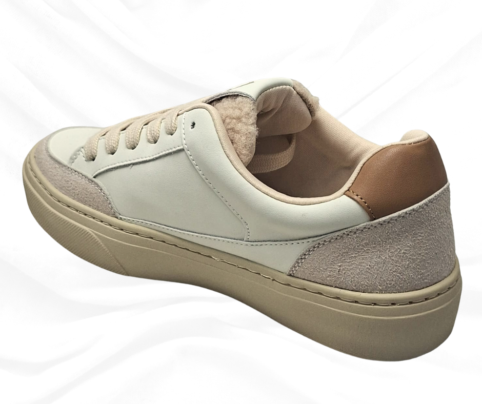 Gold&Gold GB1008 BIANCO sneaker donna con lacci