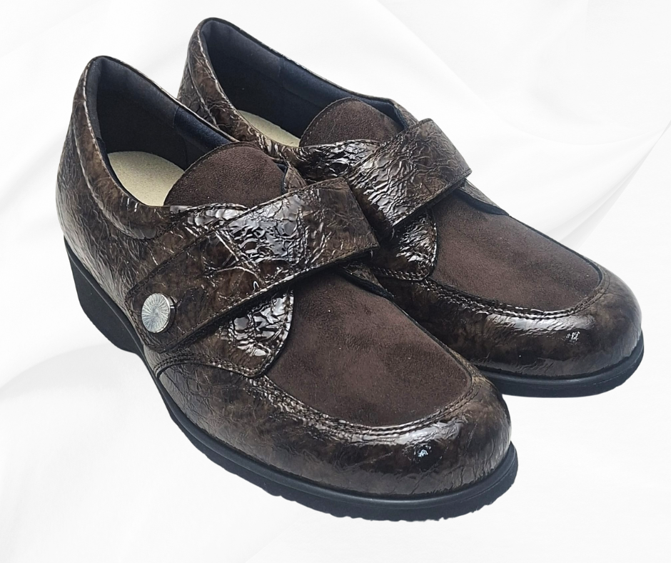 ECOSANIT GRAZIOSA CASTAGNA scarpa sanitari con stretch predisposta per plantari