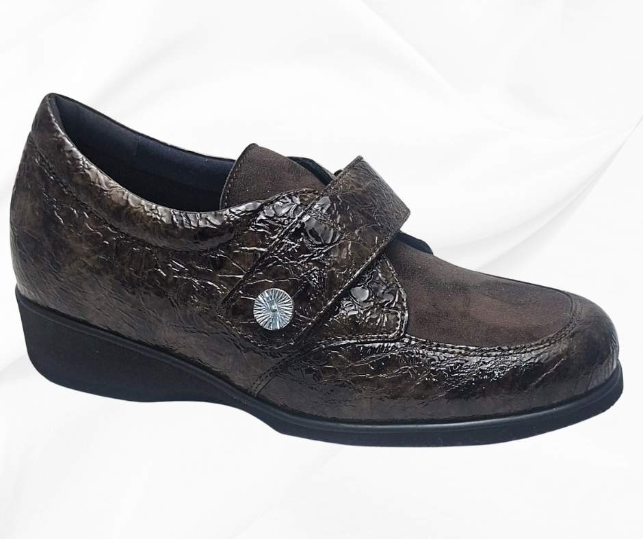 ECOSANIT GRAZIOSA CASTAGNA scarpa sanitari con stretch predisposta per plantari