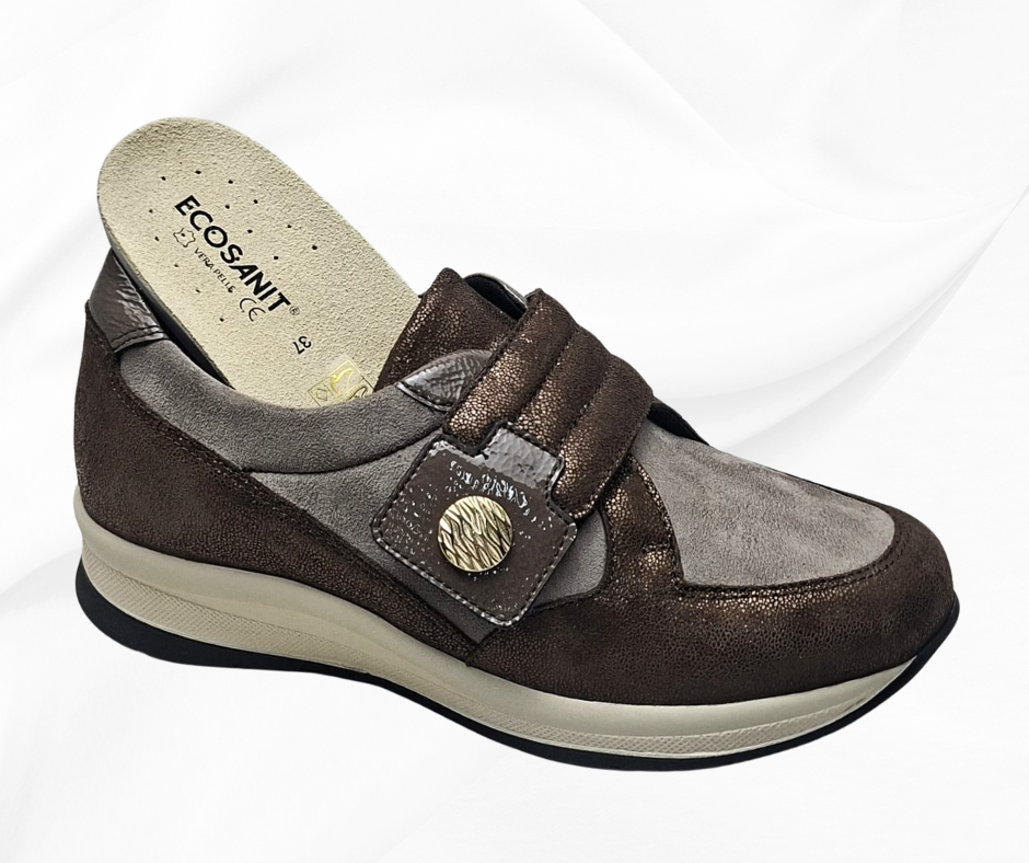 ECOSANIT INCANTO 2 testa di moro scarpa sanitaria con stretch predisposta per plantari