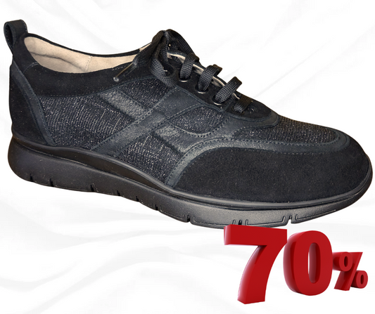 Scarpa allacciata predisposta per plantari F.lli Tomasi Lascar nero