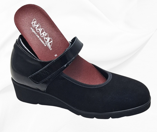 MARAL R001 NERO scarpa molto morbida con stretch predisposte per plantari