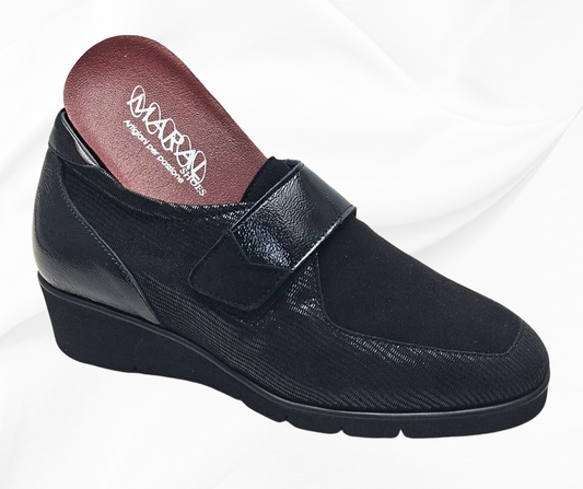 MARAL R004 NERO scarpa molto morbida con stretch predisposte per plantari