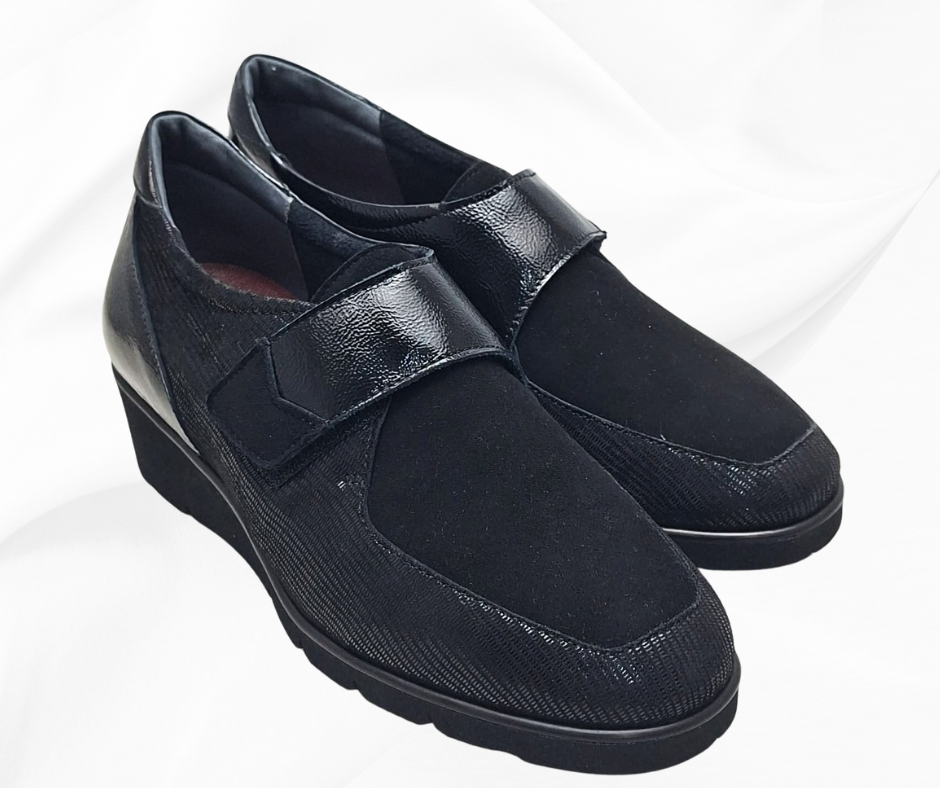 MARAL R004 NERO scarpa molto morbida con stretch predisposte per plantari