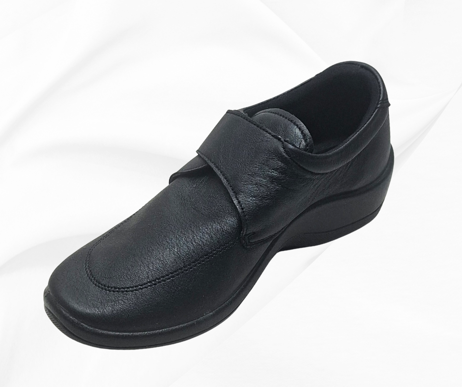 ARCOPEDICO REPOVESI BLACK scarpa ultramorbida con stretch