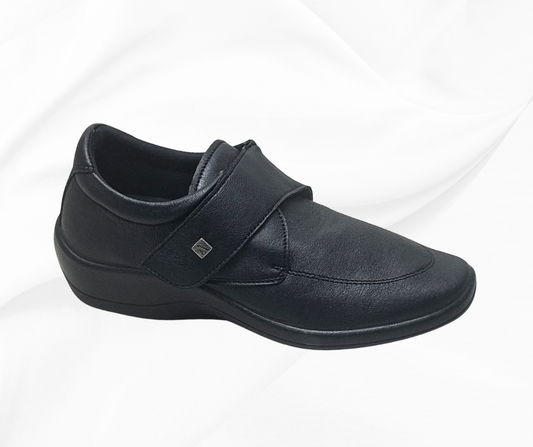 ARCOPEDICO REPOVESI BLACK scarpa ultramorbida con stretch