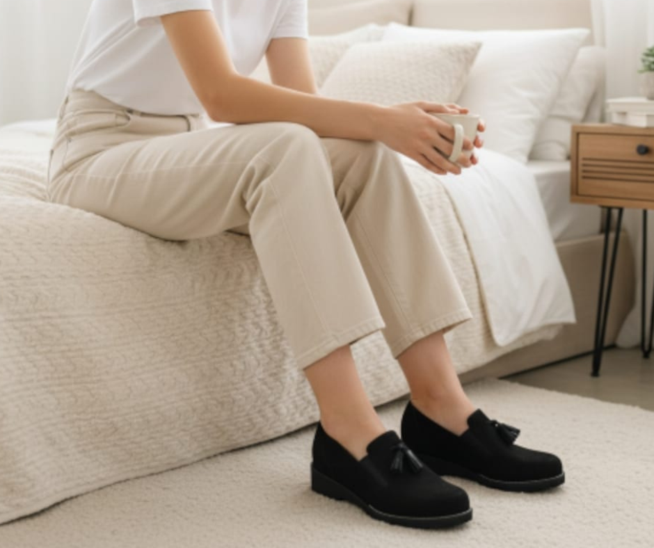 TOMASI ELITE ROSETTA NERO scarpa molto comoda accollata predisposta per plantari