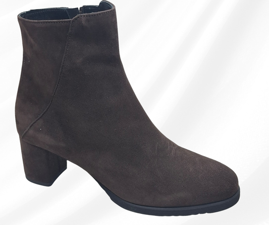 MARAL T008 TESTA DI MORO stivaletto in camoscio con tacco predisposto per plantari