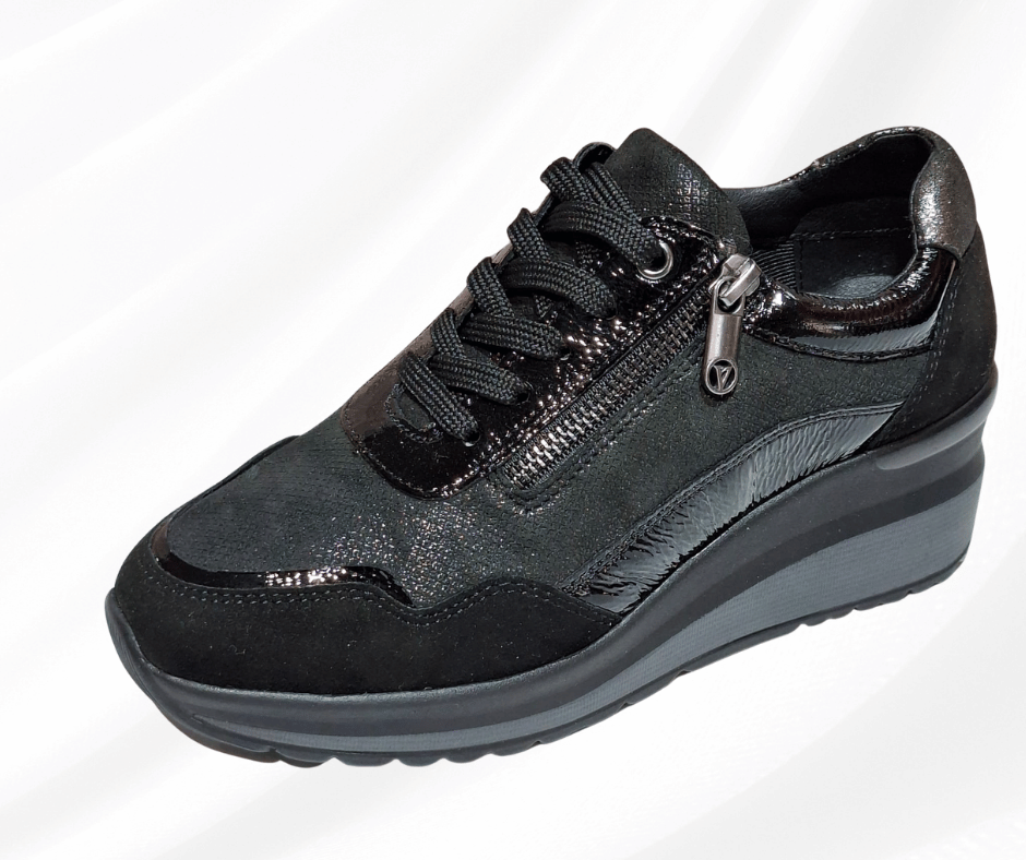 Scarpa donna con lacci VVCA554W nero