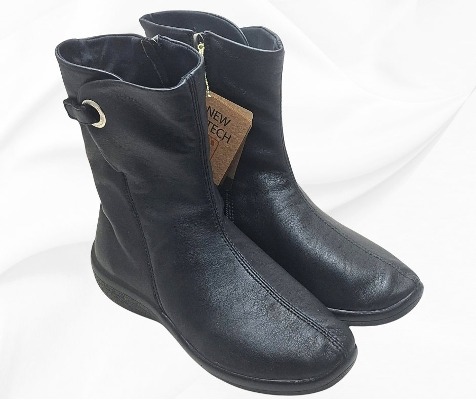 ARCOPEDICO ZION BLACK stivaletto comodo donna ultramorbido